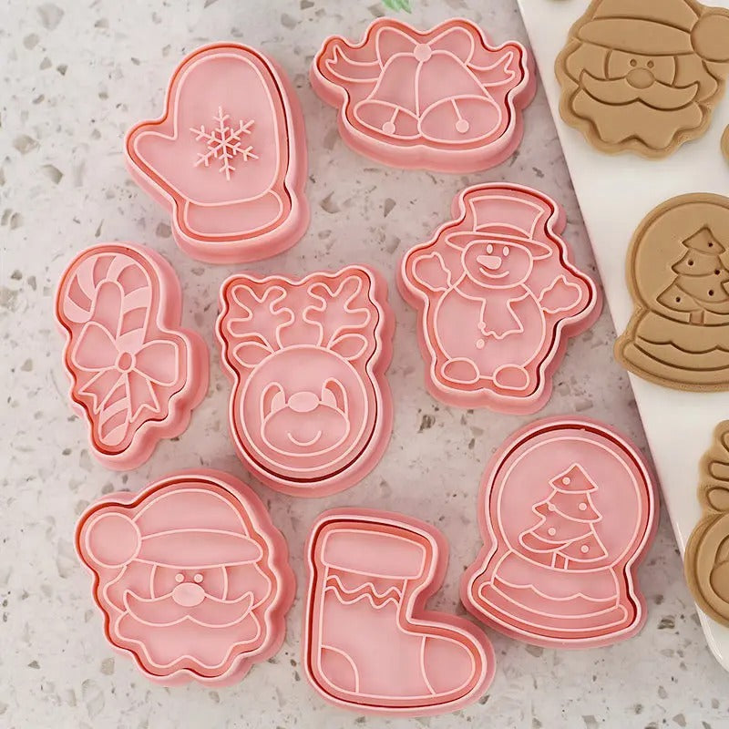 EMPORTE PIECE - LOT DE 8 - NOEL