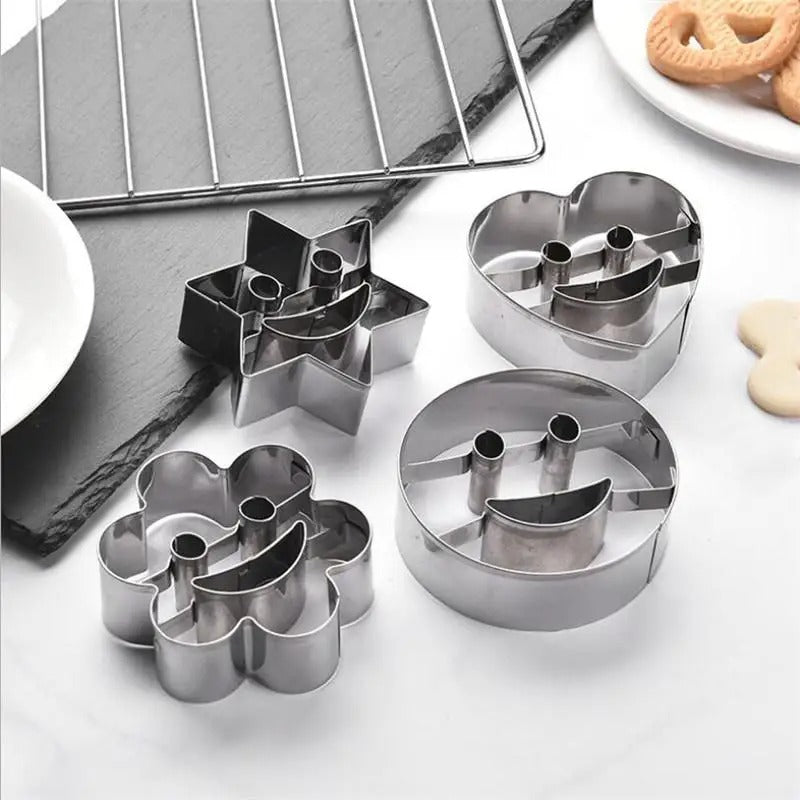 EMPORTE PIÈCE SMILEY - LOT DE 4