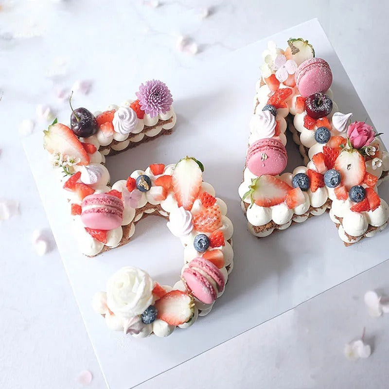 MOULE A GATEAU - NUMBER CAKE - DE 0 Ă 8