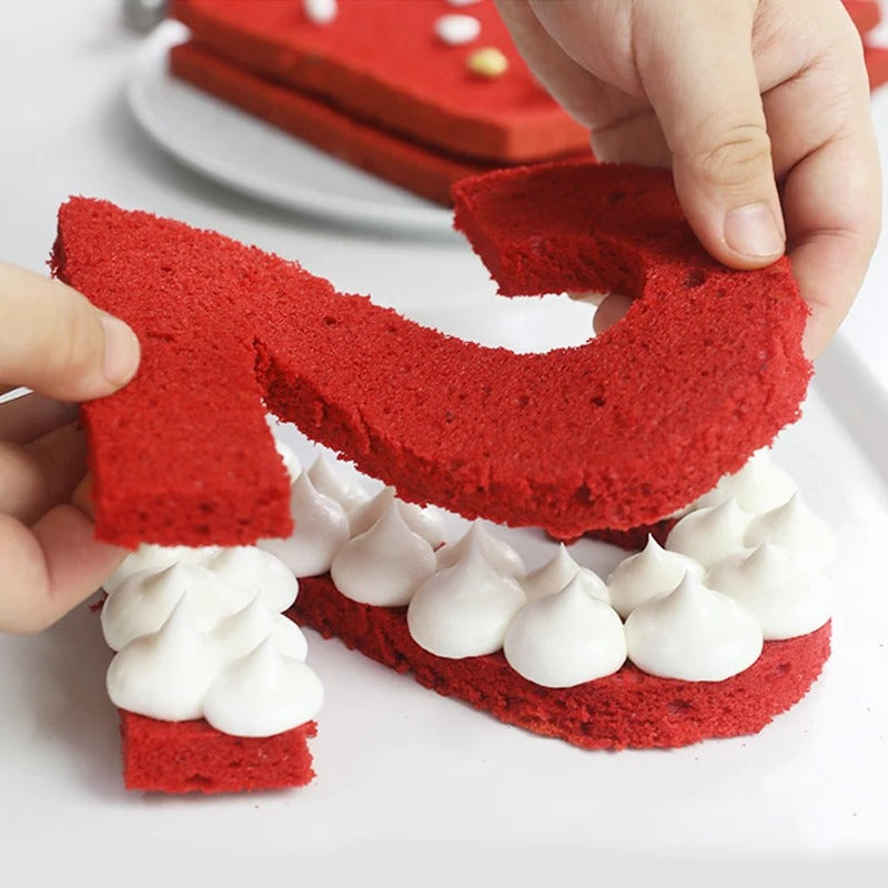 MOULE A GATEAU - NUMBER CAKE - DE 0 Ă 8