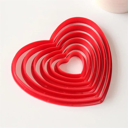 EMPORTE PIÈCE COEUR - LOT DE 6
