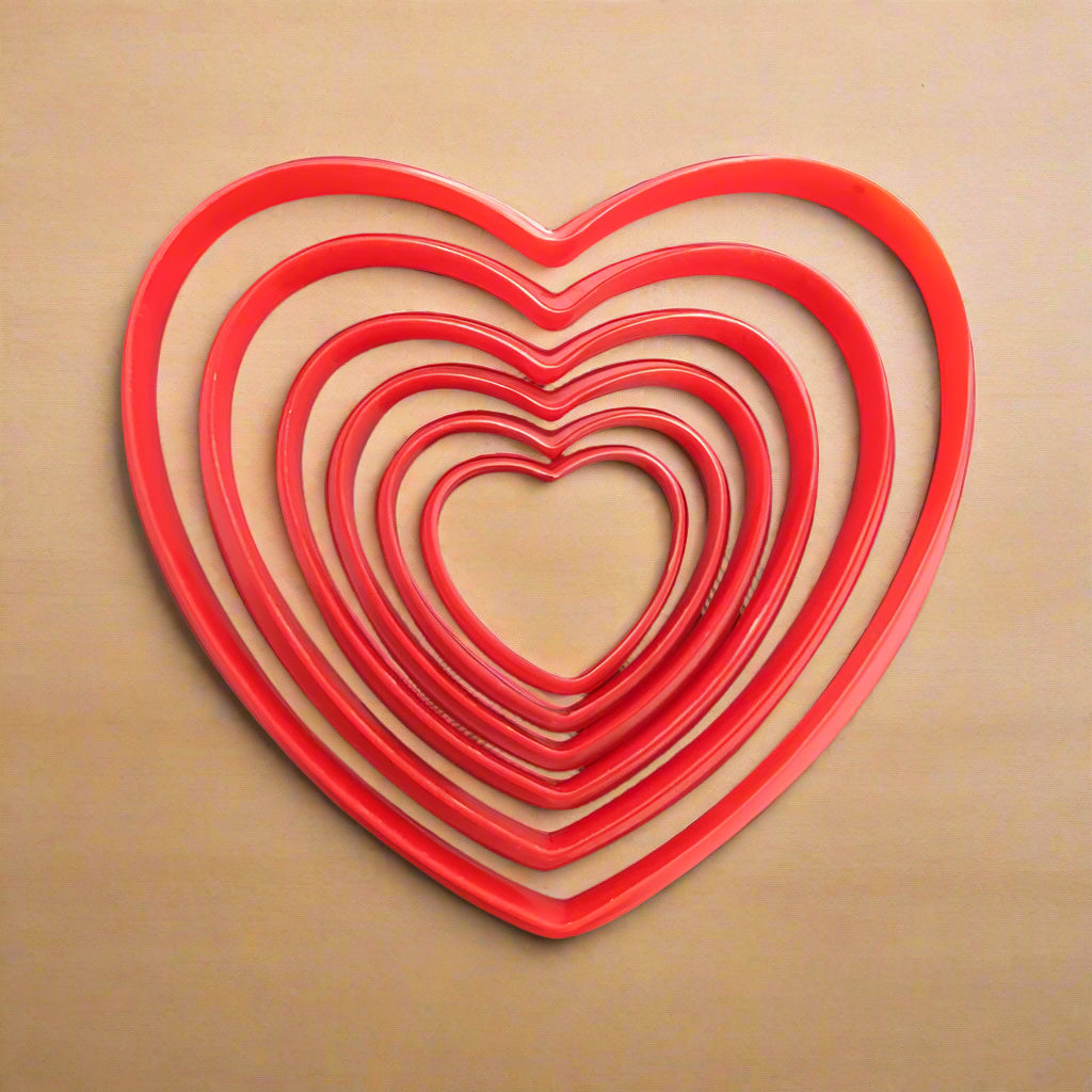 EMPORTE PIÈCE COEUR - LOT DE 6