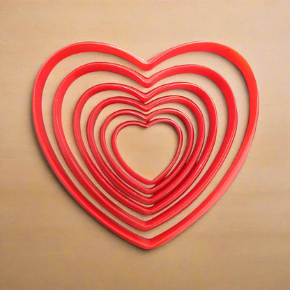 EMPORTE PIÈCE COEUR - LOT DE 6