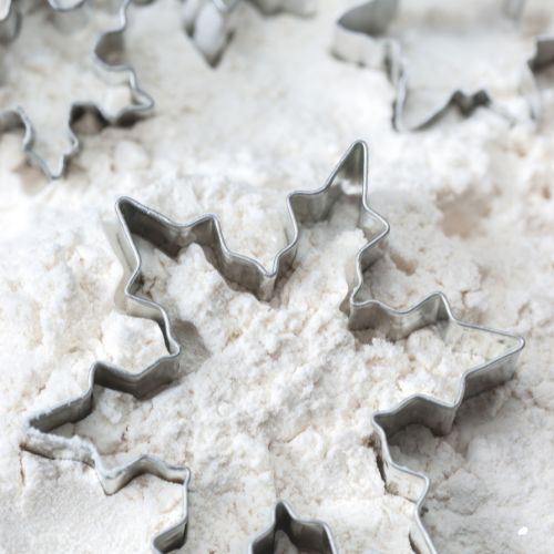 EMPORTE PIECE NOEL - FLOCONS - LOT DE 5